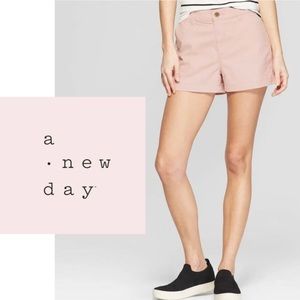 NWT A New Day Light Pink Stretch Chino Shorts 5” inseam Size 18 USW